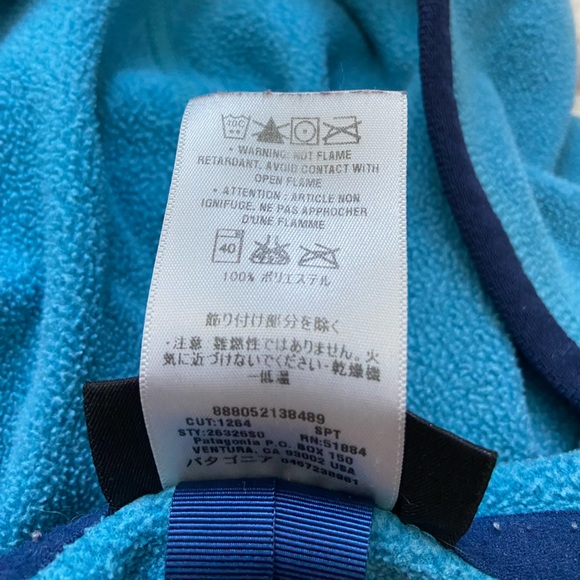 Patagonia- Woman’s L- Full Zip Blue Sweater - Picture 4 of 8